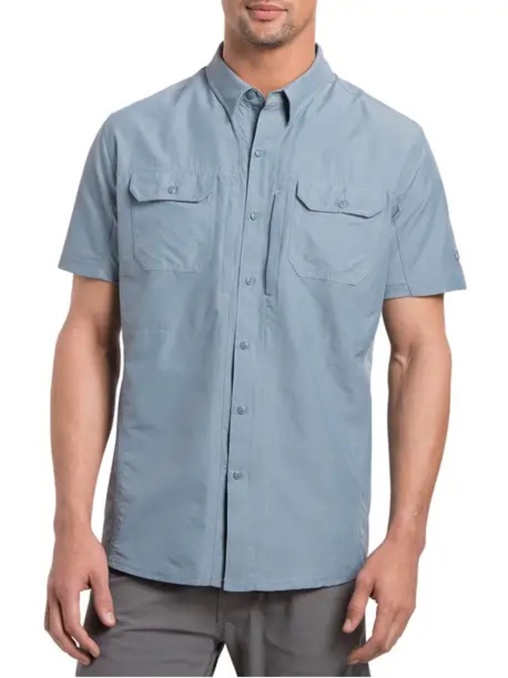 Kuhl Airspeed Short Sleeve Shirt - Men's stone blue size large